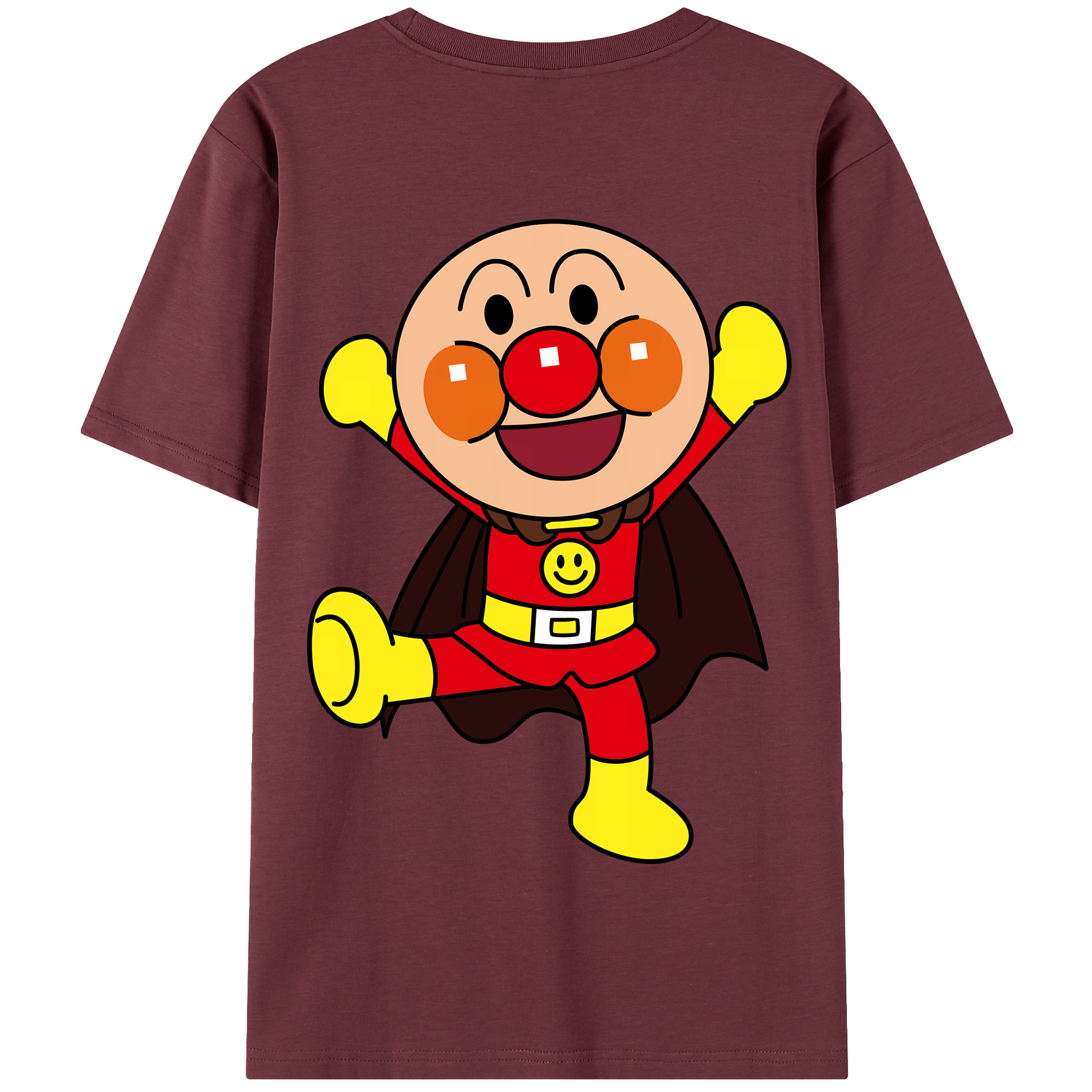 （画像用） アンパンマン Anpanman 綿100％半袖Tシャツ（背面プリント）